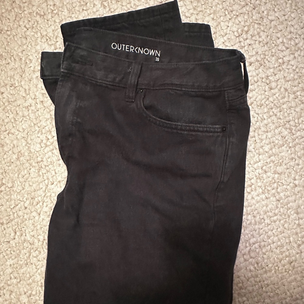 Outerknown Drifter Tapered Fit Black Jeans Size 36x30